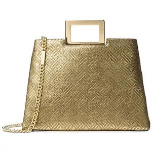 Michael Kors Gold Kristen Large Top-Handle Satchel Bag